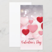 Platte Valentijnsdag Kaart (Voorkant / Achterkant)