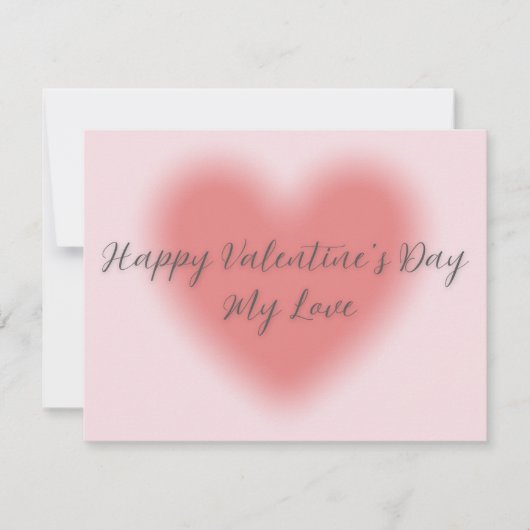 Platte Valentijnsdag kaart (Voorkant)