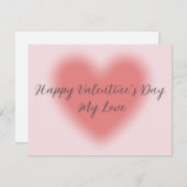 Platte Valentijnsdag kaart (Voorkant / Achterkant)