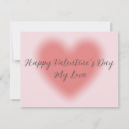 Platte Valentijnsdag kaart