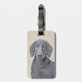 Platte verfschildering van een opbergplaats - Oors Bagagelabel (Achterkant verticaal)