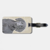 Platte verfschildering van een opbergplaats - Oors Bagagelabel (Achterkant horizontaal)