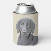 Platte verfschildering van een opbergplaats - Oors Blikjeskoeler (Blikje Achterkant)