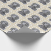 Platte verfschildering van een opbergplaats - Oors Cadeaupapier (Hoek)