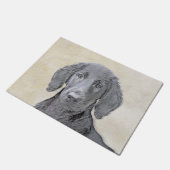 Platte verfschildering van een opbergplaats - Oors Deurmat (Schuin)