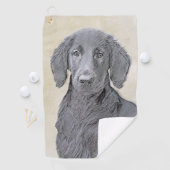 Platte verfschildering van een opbergplaats - Oors Golfhanddoek (Insitu)