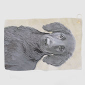 Platte verfschildering van een opbergplaats - Oors Golfhanddoek (Horizontaal)