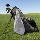 Platte verfschildering van een opbergplaats - Oors Golfhanddoek (Groen)