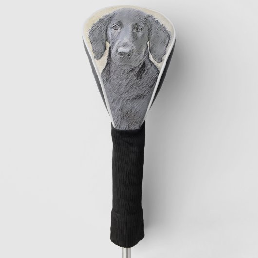 Platte verfschildering van een opbergplaats - Oors Golfheadcover (Voorkant)