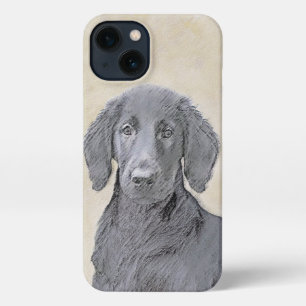 Platte verfschildering van een opbergplaats - Oors iPhone 13 Hoesje