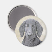 Platte verfschildering van een opbergplaats - Oors Magneet (Voorkant / Achterkant)