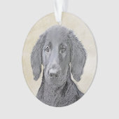 Platte verfschildering van een opbergplaats - Oors Ornament (voorkant)