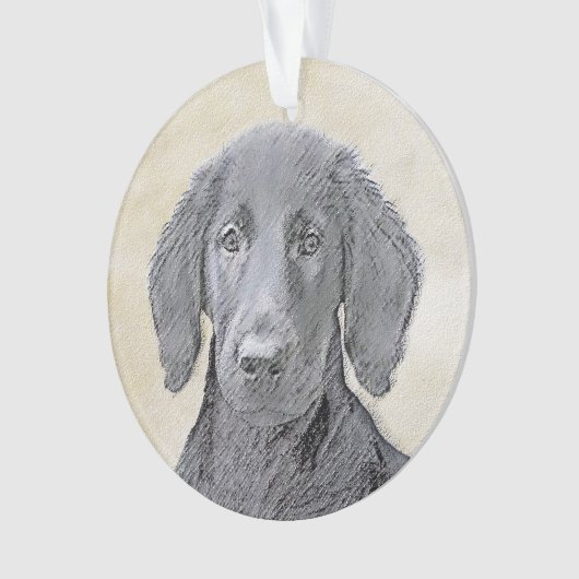 Platte verfschildering van een opbergplaats - Oors Ornament (voorkant)