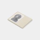 Platte verfschildering van een opbergplaats - Oors Post-it® Notes (Schuin)