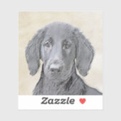 Platte verfschildering van een opbergplaats - Oors Sticker (Vel)