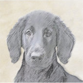 Platte verfschildering van een opbergplaats - Oors Sticker (Voorkant)