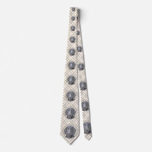 Platte verfschildering van een opbergplaats - Oors Stropdas (Voorkant)