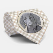 Platte verfschildering van een opbergplaats - Oors Stropdas (Opgerold)