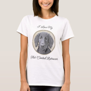 Platte verfschildering van een opbergplaats - Oors T-shirt