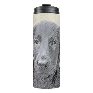 Platte verfschildering van een opbergplaats - Oors Thermosbeker