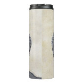 Platte verfschildering van een opbergplaats - Oors Thermosbeker (Achterkant)