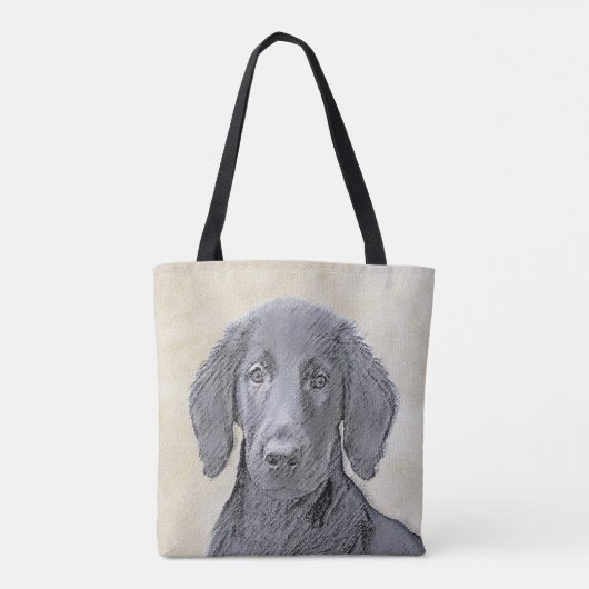 Platte verfschildering van een opbergplaats - Oors Tote Bag (Achterkant)