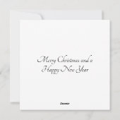 Platte vierkante kerst Kaart (Achterkant)