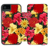 Platte waterverf incipio iPhone portemonnee hoesje (Agenda Open)