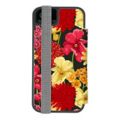 Platte waterverf incipio iPhone portemonnee hoesje (Agenda Achterkant)