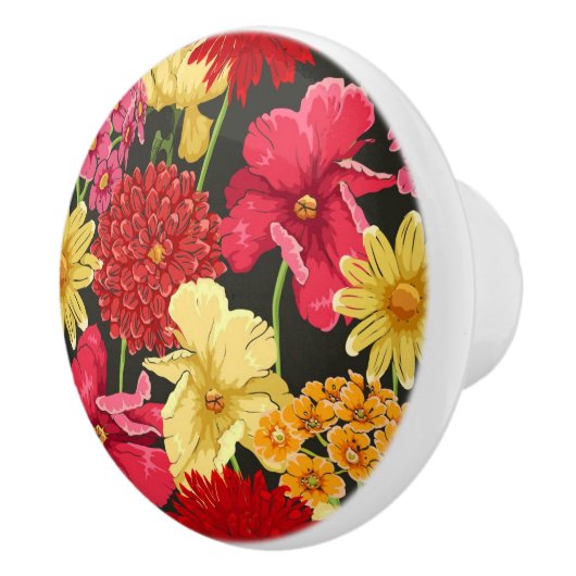 Platte waterverf keramische knop (Rechts)