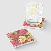 Platte waterverf stenen onderzetter (Zijkant)