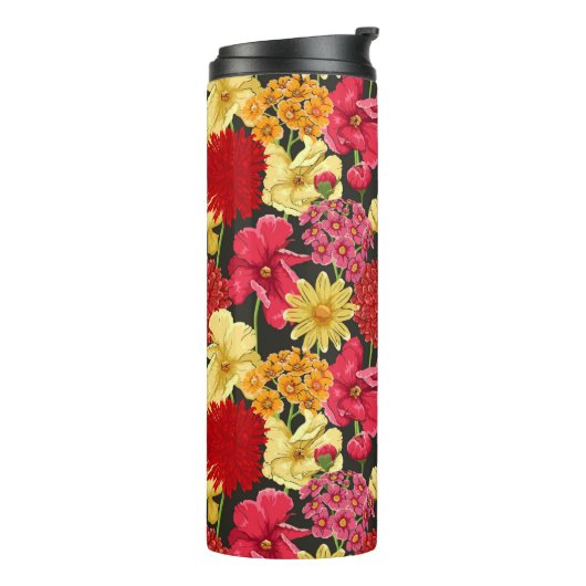 Platte waterverf thermosbeker (Gedraaid links)