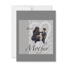 Platte wenskaart Gefeliciteerd moederdag voor de j