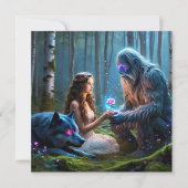 Platte Wenskaart Kaart (Voorkant)