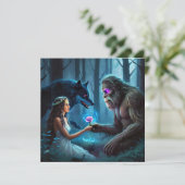 Platte wenskaart kaart (Staand voorkant)