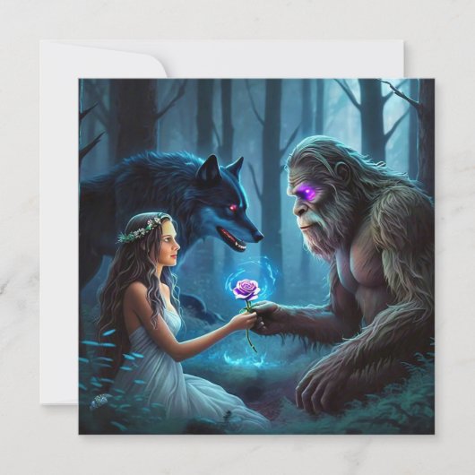 Platte wenskaart kaart (Voorkant)