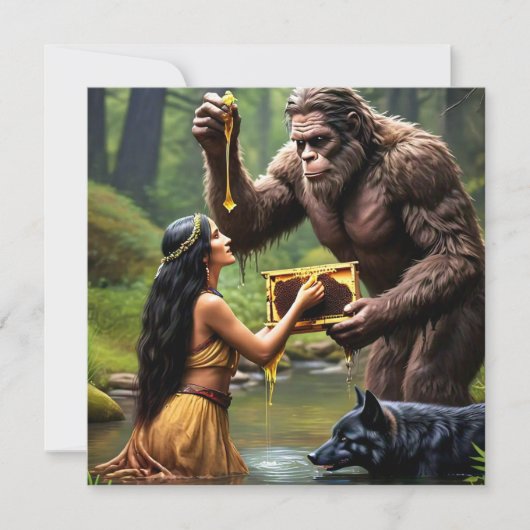 Platte wenskaart kaart (Voorkant)