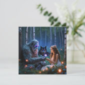 Platte wenskaart kaart (Staand voorkant)