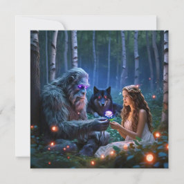 Platte wenskaart kaart