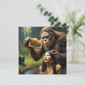 Platte wenskaart kaart (Staand voorkant)