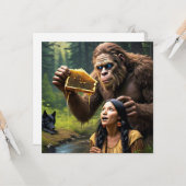 Platte wenskaart kaart (Voorkant / Achterkant in situ)