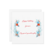 Platte wenskaart kaart (Voorkant / Achterkant in situ)