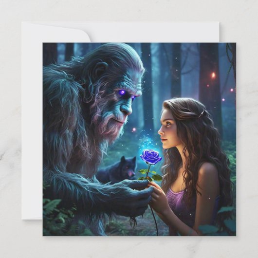 Platte Wenskaart Kaart (Voorkant)