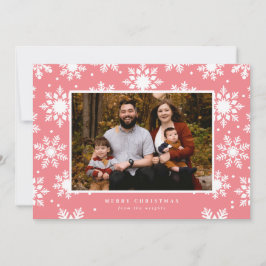 Platte witte vette sneeuwvlokken op de achtergrond feestdagenkaart