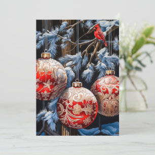 Platte Zakelijke Kerstkaart zonder Foto voor de Fe