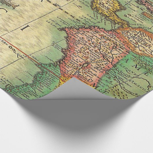  plattegrond afdrukken cadeaupapier (Hoek)