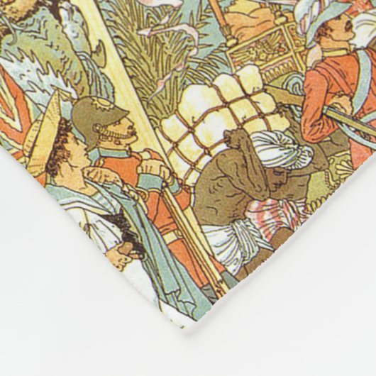  plattegrond afdrukken fleece deken (Hoek)