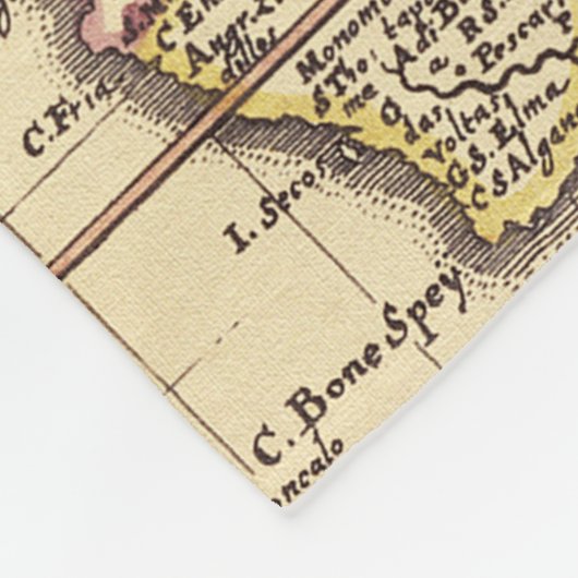  plattegrond afdrukken fleece deken (Hoek)