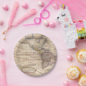  plattegrond afdrukken papieren bordje (Feest)