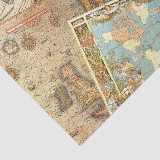 plattegrond afdrukken tissuepapier (Detail)